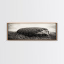 Heather Rock, Grassy Field, Natural Simplicity, Earthy Tones, Canvas Print, Rustic Home Decor, Minimalist Nature Wall Art, Fall Inspired Art