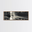 Cypress Swamp, Foggy Forest, Morning Light, Still Waters, Framed Canvas Print, Nature Wall Art, Autumn Decor, Moody Forest Photography