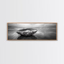 Seashell Closeup, Beach Photography, Ocean Minimalism, Canvas Print, Bathroom Wall Art, Coastal Modern Decor, Nautical Neutral Art
