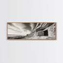 Ancient Cliff Dwelling, Desert Horizon, Southwest Landscape, Canvas Print, Neutral Earth Tones, Rustic Decor, Entryway Wall Art, Western Vibes