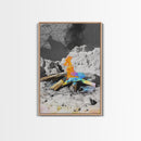 Psychedelic Fire, Abstract Flame, Desert Art, Canvas Print, Surreal Wall Decor, Boho Style, Dorm Wall Art, Trippy Nature Art