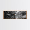 Autumn Fly Fishing, Yellow Jacket River Scene, Framed Canvas Print, Rustic Home Decor, Fisherman Gift, Nature Photography, Cabin Wall Art