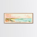 Aruba, autonomous country of the Kingdom of the Netherlands Watercolor Beach Print, Vacation Gift, autonomous country of the Kingdom of the Netherlands Wall Art, Framed Canvas Print, Framed Beach Painting