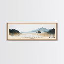 Cannon Beach, Oregon Watercolor Beach Print, Vacation Gift, Oregon Wall Art, Framed Canvas Print, Framed Beach Painting