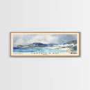 Captain's Bay, Anguila Watercolor Print, Vacation Gift, Anguila Wall Art, Beach Painting, Beach Decor, Large Wall Art, Wood Frame Art