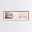 Chiemsee, Germany Watercolor Print, Vacation Gift, Germany Wall Art, Beach Painting, Beach Decor, Large Wall Art, Wood Frame Art