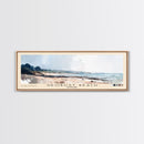 Grobust beach, Scotland Watercolor Print, Vacation Gift, Scotland Wall Art, Beach Painting, Beach Decor, Large Wall Art, Wood Frame Art