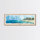 Half Moon Caye, Belize Watercolor Beach Print, Vacation Gift, Belize Wall Art, Beach Painting, Beach Decor, Beach Painting