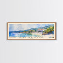 Hvar Beach Club, Croatia Watercolor Print, Vacation Gift, Croatia Wall Art, Beach Painting, Beach Decor, Large Wall Art, Wood Frame Art