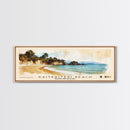 Kaiteriteri Beach, Nelson, New Zealand Watercolor Print, Vacation Gift, Nelson, New Zealand Wall Art, Beach Painting, Beach Decor, Large Wall Art, Wood Frame Art