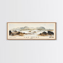 Las Tacas, Chile Watercolor Beach Print, Vacation Gift, Chile Wall Art, Framed Canvas Print, Framed Beach Painting