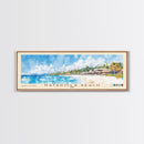Natadola Beach, Fiji Watercolor Beach Print, Vacation Gift, Fiji Wall Art, Framed Canvas Print, Framed Beach Painting