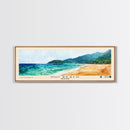 Nui Beach, Thailand Watercolor Print, Vacation Gift, Thailand Wall Art, Beach Painting, Beach Decor, Large Wall Art, Wood Frame Art
