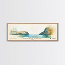 Pantelleria, Italy Watercolor Beach Print, Vacation Gift, Italy Wall Art, Framed Canvas Print, Framed Beach Painting