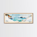 Ponza, Italy Watercolor Beach Print, Vacation Gift, Italy Wall Art, Framed Canvas Print, Framed Beach Painting