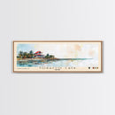 Tobacco Caye, Belize Watercolor Print, Vacation Gift, Belize Wall Art, Beach Painting, Beach Decor, Large Wall Art, Wood Frame Art