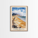 Búðir Beach, Iceland Watercolor Beach Print, Vacation Gift, Iceland Wall Art, Beach Painting, Beach Decor, Beach Painting