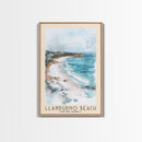 Llandudno Beach, South Africa Watercolor Print, Vacation Gift, South Africa Wall Art, Beach Painting, Beach Decor, Large Wall Art, Wood Frame Art
