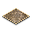 Arlington Diamond Shaped City Map, Custom Diamond Shaped Wall Art, City Map Canvas