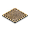 Atlanta Diamond Shaped City Map, Custom Diamond Shaped Wall Art, City Map Canvas