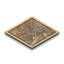 Minneapolis Diamond Shaped City Map, Custom Diamond Shaped Wall Art, City Map Canvas