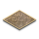 Fort Worth Diamond Shaped City Map, Custom Diamond Shaped Wall Art, City Map Canvas
