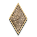 Fort Worth Diamond Shaped Travel Poster, Custom Diamond Shaped Wall Art, City Map Canvas