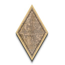 Indianapolis Diamond Shaped Travel Poster, Custom Diamond Shaped Wall Art, City Map Canvas