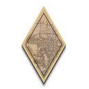 West Valley City Diamond Shaped Travel Poster, Custom Diamond Shaped Wall Art, City Map Canvas