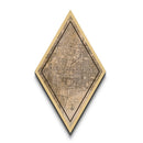 Albuquerque Diamond Shaped Travel Poster, Custom Diamond Shaped Wall Art, City Map Canvas