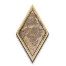 Arlington Diamond Shaped Travel Poster, Custom Diamond Shaped Wall Art, City Map Canvas