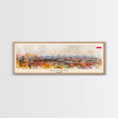 Bytom Poland Panoramic Travel Poster, Framed Canvas Print or Metal Wall Art, Travel Art, Home Decor, Panoramic Painting, Midcentury Art