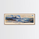 KryvyiRih Ukraine Panoramic Travel Poster, Framed Canvas Print or Metal Wall Art, Travel Art, Home Decor, Panoramic Painting, Midcentury Art