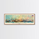 Novorossiysk Russia Wall Art, Panoramic Travel Poster, Panoramic Framed Canvas Print, City Wall Art, Wall Hanging Home Decor, Travel Art
