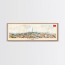 Samsun Turkey Travel Print Wall Art, Panoramic City Art, Travel Art, Wall Decor, Vacation Gift, Framed Canvas Print Or Metal Art