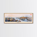 Tbilisi Georgia Travel Art, City Art, Framed Canvas Print or Metal Wall Art, Europe Travel Poster, Panoramic Wall Art, Extra Wide Wall Art