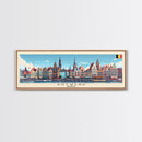 Antwerp Belgium Wall Art, Panoramic Travel Poster, Panoramic Framed Canvas Print, City Wall Art, Wall Hanging Home Decor, Travel Art