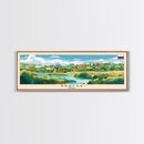 Bratsk Russia Travel Print Wall Art, Panoramic City Art, Travel Art, Wall Decor, Vacation Gift, Framed Canvas Print Or Metal Art