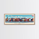 Bydgoszcz Poland Travel Art, City Art, Framed Canvas Print or Metal Wall Art, Europe Travel Poster, Panoramic Wall Art, Extra Wide Wall Art