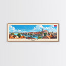 Osijek Croatia Travel Print Wall Art, Panoramic City Art, Travel Art, Wall Decor, Vacation Gift, Framed Canvas Print Or Metal Art