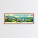 Tomsk Russia Wall Art, Panoramic Travel Poster, Panoramic Framed Canvas Print, City Wall Art, Wall Hanging Home Decor, Travel Art