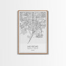 Las Vegas Street Map, Nevada Map, City Map Art, Modern Wall Art, Wall Art, Canvas Print, Travel Wall Décor, Dorm Wall Print, Couples Gift