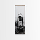 Weathered Lantern, Coastal Art, Canvas Print, nautical wall art, seascape painting, coastal decor, moody art, rustic wall art, guest room art