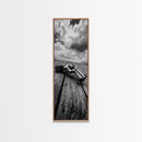 Revolver Gun Art, Canvas Print, moody art, western decor, rustic wall art, cowboy aesthetic, dark romance painting, unique gift idea