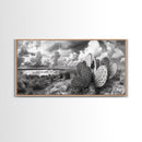 Desert Landscape, Joshua tree art, rustic decor, botanical prints, scenic view, panoramic art, southwest wall art, Canvas Print