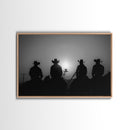 Cowboy Prints Framed Wall Art, Western Decor, Black and White Photography, Western Decor, Wild West Art, Cowboy Art, Wild West Art Print