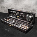 "Skeid" Outdoor Grilling Accessories BBQ Skewers Set  in a Wooden Case, 25 items