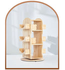 Mesasilla Solid Wood Rotating Bookshelf for Kids - 360 Degree Home Library