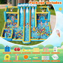 10-in-1 Inflatable Water Slide Bounce House With Blower (SAK26370)