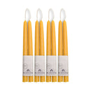 Hand-Dipped Beeswax Taper Candles - Bulk 4-Pair Bundle